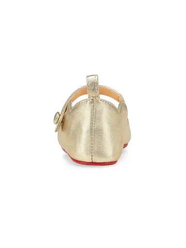 Christian Louboutin Baby's Baby Love Chick Ballerinas - Gold 2.5 (Baby) | Thumbnail 3