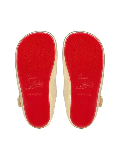 Christian Louboutin Baby's Baby Love Chick Ballerinas - Gold 2.5 (Baby) | Thumbnail 5