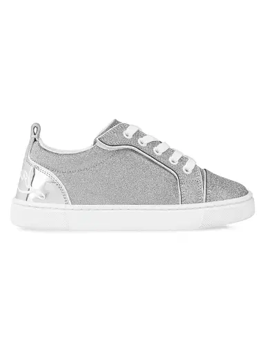 Christian Louboutin Little Boy's & Boy's Funnyto Sneakers - Silver 1 (Child) | Thumbnail 1