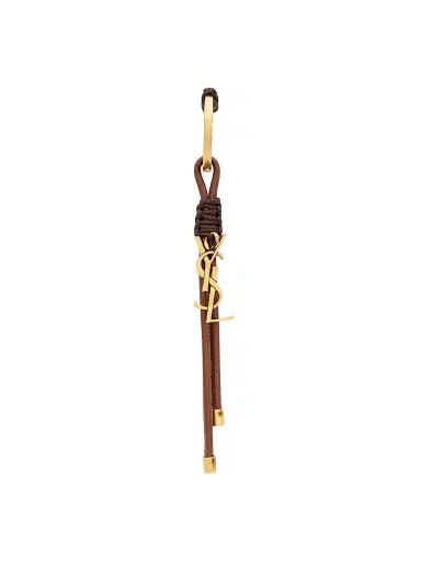 Saint Laurent Women's Cassandre Keyring in Lambskin | Thumbnail 1 Saint Laurent Women's Cassandre Keyring in Lambskin | Thumbnail 1