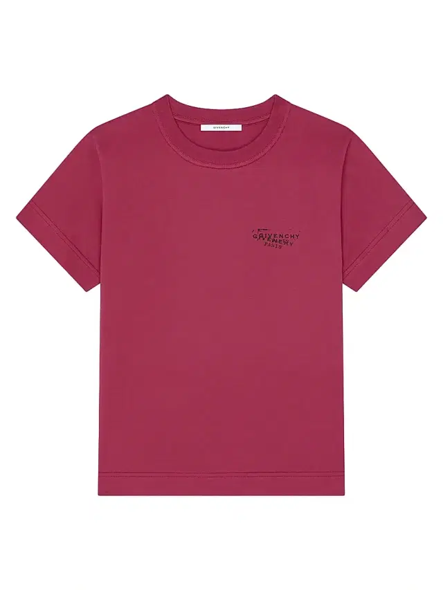 Givenchy Women's T-Shirt in Cotton with Stamp Print - Red Cherry