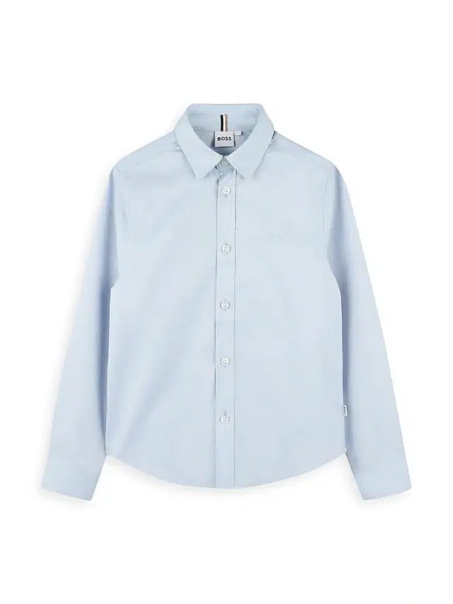 BOSS Little Boy's & Boy's Oxford Button-Up Shirt - Pale Blue
