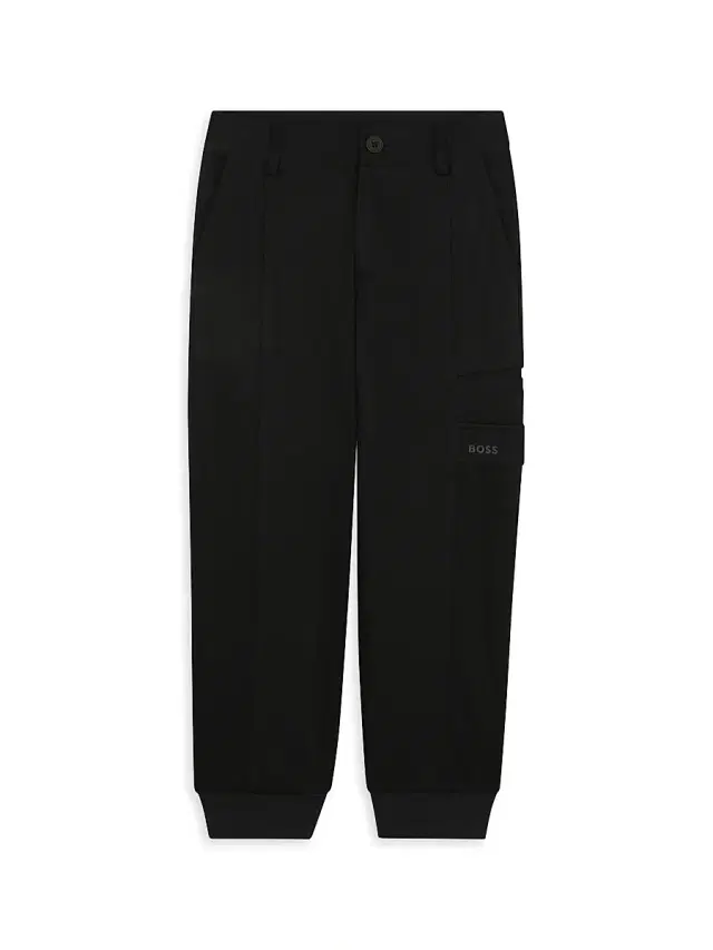 BOSS Little Boy's Cargo Jogging Trousers - Black