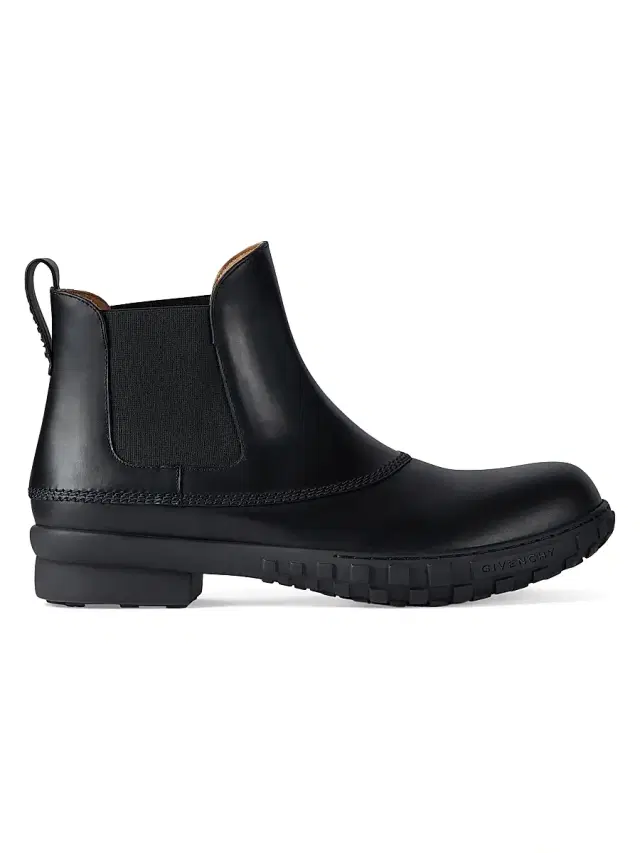 Men's Echo Chelsea Boots in Leather - Black