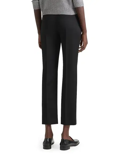 Givenchy Women's Slim Fit Tailored Pants in Crepe Cady - Black | Thumbnail 3 Givenchy Women's Slim Fit Tailored Pants in Crepe Cady - Black | Thumbnail 3