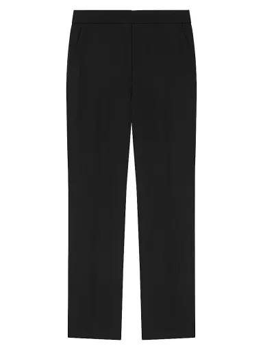 Givenchy Women's Slim Fit Tailored Pants in Crepe Cady - Black | Thumbnail 1 Givenchy Women's Slim Fit Tailored Pants in Crepe Cady - Black | Thumbnail 1