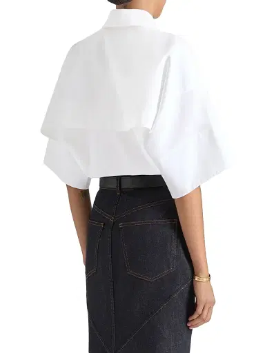 Givenchy Women's Shirt in Poplin - White - Size 12 | Thumbnail 2 Givenchy Women's Shirt in Poplin - White - Size 12 | Thumbnail 2