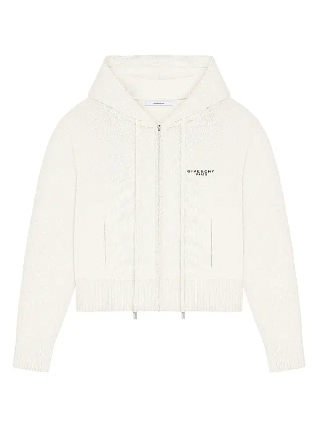 Women's Zipped Hoodie in Wool and Cashmere -