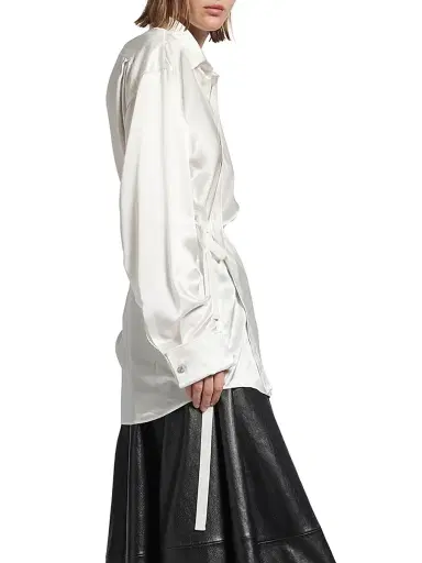 Balenciaga Women's Wrap Shirt - Ivory - Size 4 | Thumbnail 4 Balenciaga Women's Wrap Shirt - Ivory - Size 4 | Thumbnail 4