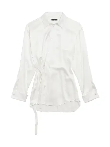 Balenciaga Women's Wrap Shirt - Ivory - Size 4 | Thumbnail 1 Balenciaga Women's Wrap Shirt - Ivory - Size 4 | Thumbnail 1