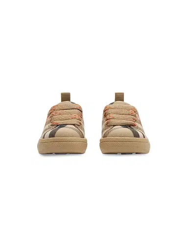 Burberry Baby's, Little Kid's & Kid's Check Canvas Sneakers - Sand Check - Size 9.5 (Toddler) | Thumbnail 2