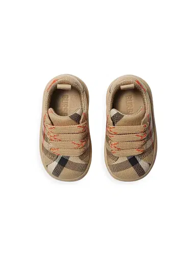 Burberry Baby's, Little Kid's & Kid's Check Canvas Sneakers - Sand Check - Size 9.5 (Toddler) | Thumbnail 4