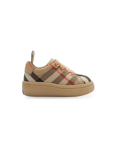 Burberry Baby's, Little Kid's & Kid's Check Canvas Sneakers - Sand Check - Size 9.5 (Toddler) | Thumbnail 1