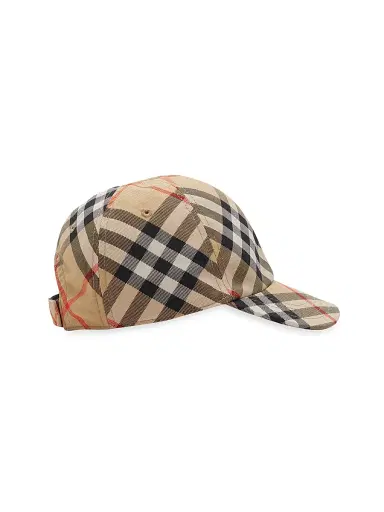 Burberry Kid's Check Baseball Cap - Sand Check | Thumbnail 2 Burberry Kid's Check Baseball Cap - Sand Check | Thumbnail 2