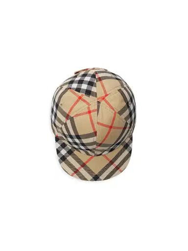 Burberry Kid's Check Baseball Cap - Sand Check | Thumbnail 3 Burberry Kid's Check Baseball Cap - Sand Check | Thumbnail 3