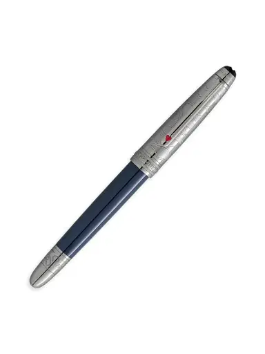Montblanc Meisterstück Around The World In 80 Days Doué Classique Rollerball Pen - Blue | Thumbnail 4