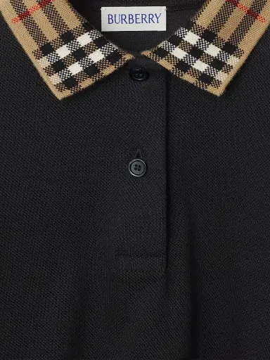 Burberry Baby Girl's, Little Girl's & Girl's Check Collar Polo Shirtdress - Black - Size 6 Months | Thumbnail 3 Burberry Baby Girl's, Little Girl's & Girl's Check Collar Polo Shirtdress - Black - Size 6 Months | Thumbnail 3