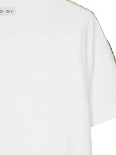 Burberry Baby Boy's, Little Boy's & Boy's Check Trim Cotton T-Shirt - White - Size 6 Months | Thumbnail 4 Burberry Baby Boy's, Little Boy's & Boy's Check Trim Cotton T-Shirt - White - Size 6 Months | Thumbnail 4
