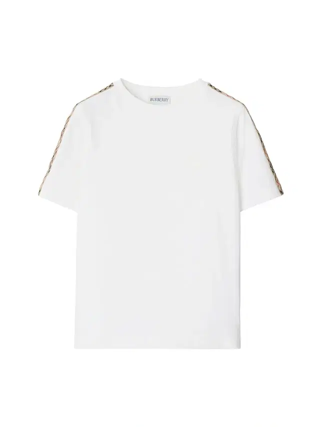 Burberry Baby Boy's, Little Boy's & Boy's Check Trim Cotton T-Shirt - White 6 Months