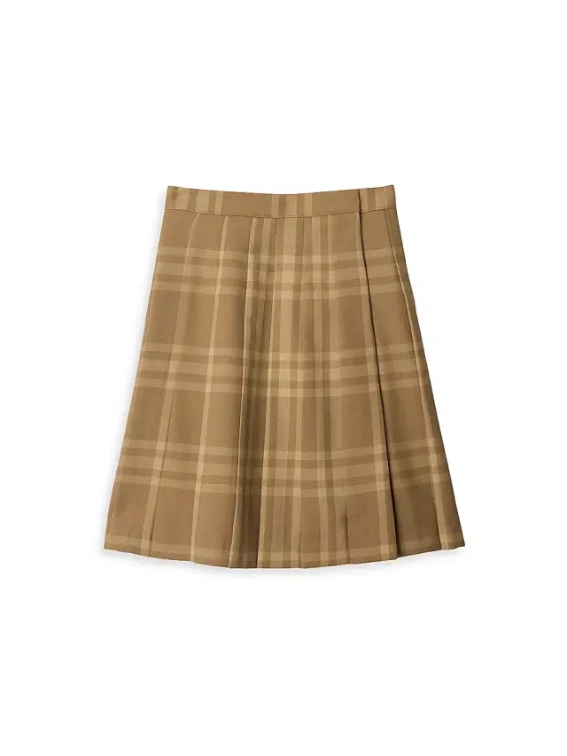 Burberry Little Girl's & Girl's Estelle Check Wool Skirt - Dark Sand