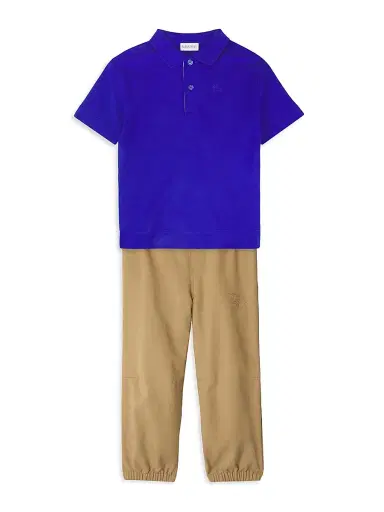 Burberry Little Boy's & Boy's EKD Polo Shirt - Knight | Thumbnail 2