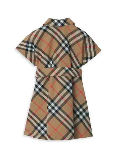 Burberry Baby Girl's, Little Girl's & Girl's Guilietta Check Shirtdress - Sand Check - Size 6 Months | Thumbnail 2 Burberry Baby Girl's, Little Girl's & Girl's Guilietta Check Shirtdress - Sand Check - Size 6 Months | Thumbnail 2