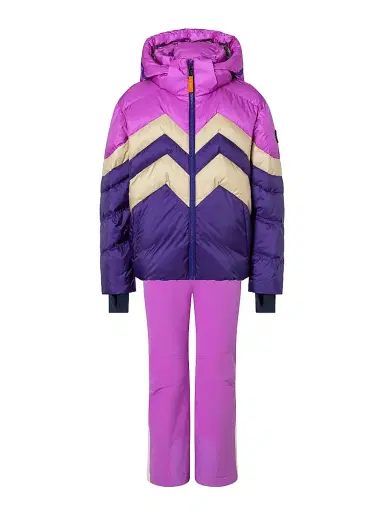 Bogner Little Girl's & Girl's Tilde Ski Pants - Purple Flower | Thumbnail 2