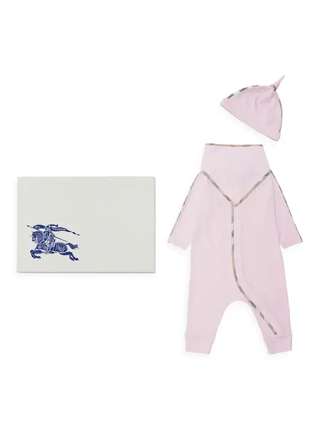Baby Girl's 3-Piece Stretch Cotton Gift Set - Lotus 9 Months