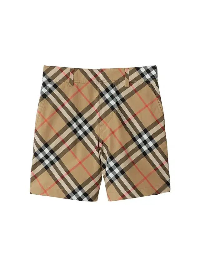 Little Boy's & Boy's Check Cotton Shorts - Sand Check 6 Months