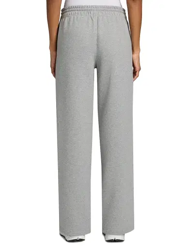 Burberry Women's Jodie Check Wide-Leg Sweatpants - Pale Grey Melange - Size XXS | Thumbnail 5