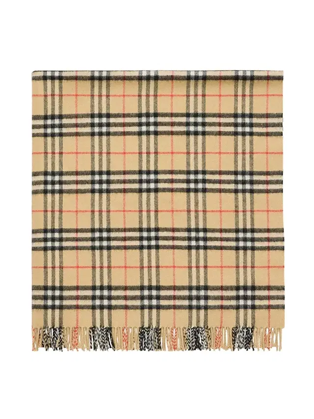 Burberry Baby's Newborn Check Wool Blanket - Sand