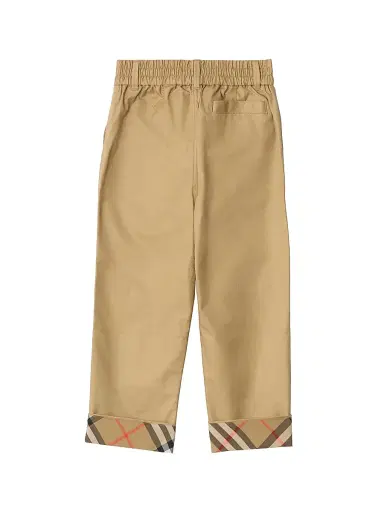 Burberry Baby Boy's, Little Boy's & Boy's Sheldon Check Cuff Trousers - Sand - Size 3 | Thumbnail 2 Burberry Baby Boy's, Little Boy's & Boy's Sheldon Check Cuff Trousers - Sand - Size 3 | Thumbnail 2