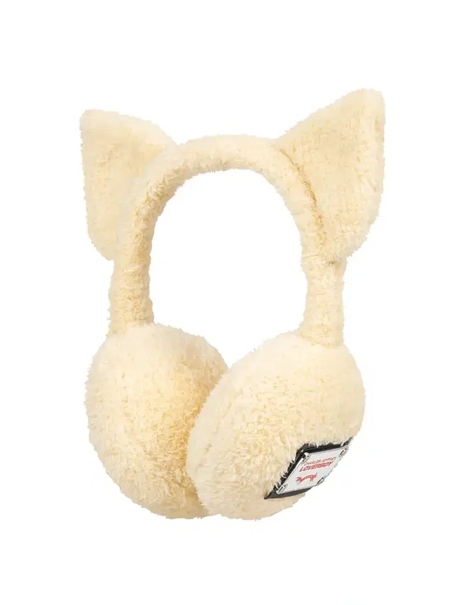 Men's Logo Faux-Fur Earmuffs - Ecru