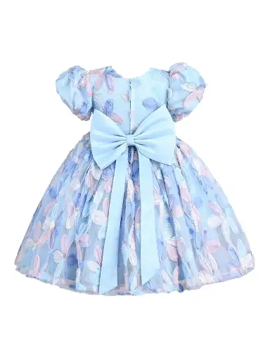 Mimi Tutu Little Girl's & Girl's Daisy Dress - Blue | Thumbnail 7 Mimi Tutu Little Girl's & Girl's Daisy Dress - Blue | Thumbnail 7