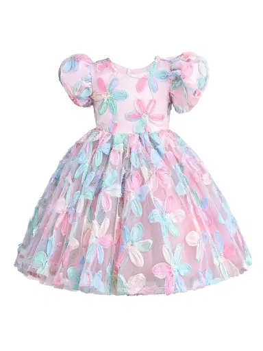 Mimi Tutu Little Girl's & Girl's Daisy Dress - Blue | Thumbnail 1 Mimi Tutu Little Girl's & Girl's Daisy Dress - Blue | Thumbnail 1