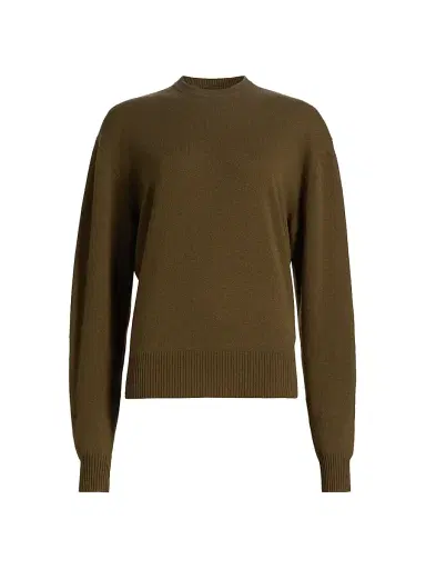 TOTEME Women's Classic Wool-Silk Crewneck Sweater - Hazel - Size XL | Thumbnail 1 TOTEME Women's Classic Wool-Silk Crewneck Sweater - Hazel - Size XL | Thumbnail 1