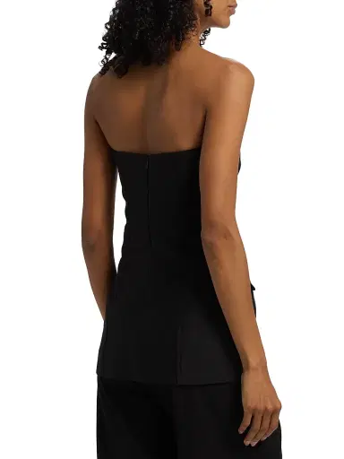 TOTEME Women's Strapless Crepe Pocket Top | Thumbnail 5