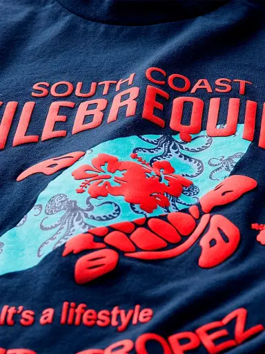 Vilebrequin Little Boy's & Boy's Turtle Surf T-Shirt - Navy Blue | Thumbnail 4