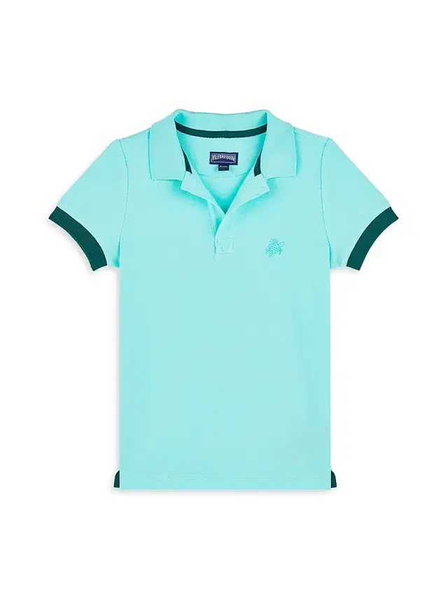 Little Boy's & Boy's Piqué Polo Shirt - Lagoon