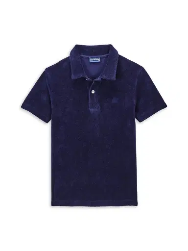 Vilebrequin Little Boy's & Boy's Terry Polo Shirt - Bleu Marine - Size 12 | Thumbnail 1 Vilebrequin Little Boy's & Boy's Terry Polo Shirt - Bleu Marine - Size 12 | Thumbnail 1