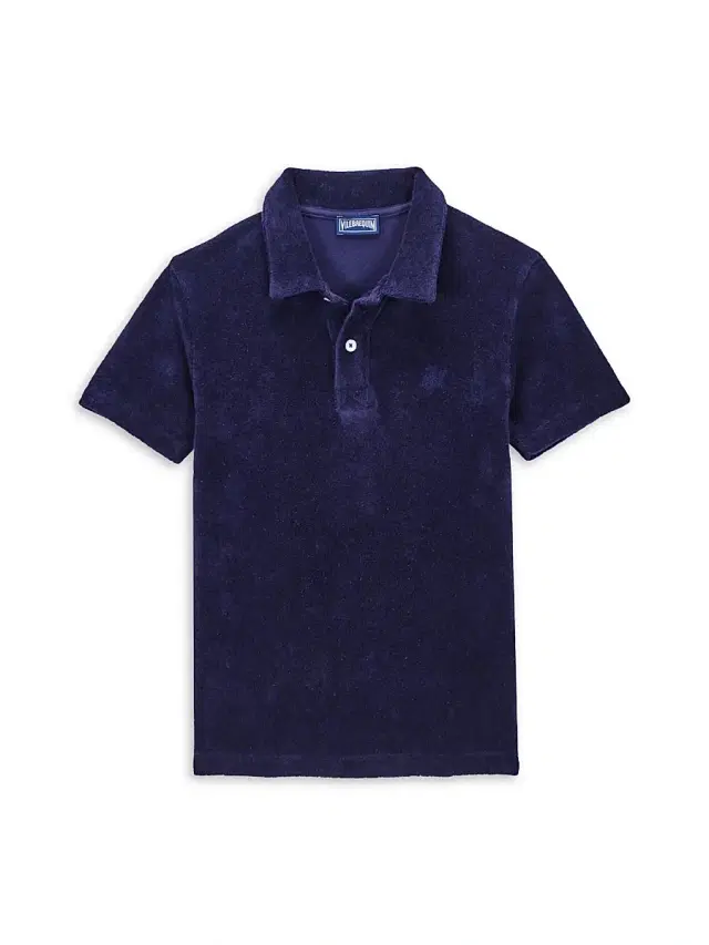 Little Boy's & Boy's Terry Polo Shirt - Bleu Marine