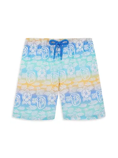 Vilebrequin Little Boy's & Boy's Ombré Tahiti Turtles Swim Trunks - White Multi - Size 12 | Thumbnail 1 Vilebrequin Little Boy's & Boy's Ombré Tahiti Turtles Swim Trunks - White Multi - Size 12 | Thumbnail 1