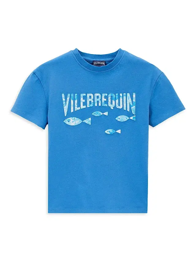 Little Boy's & Boy's Logo & Fishes Tahiti Turtles T-Shirt - Ocean