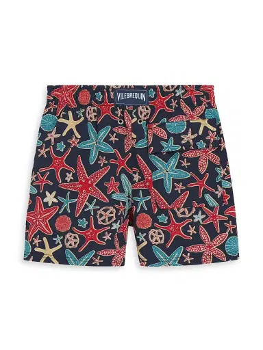 Vilebrequin Little Boy's & Boy's Starfish Print Swim Trunks - Blue Marine - Size 10 | Thumbnail 2