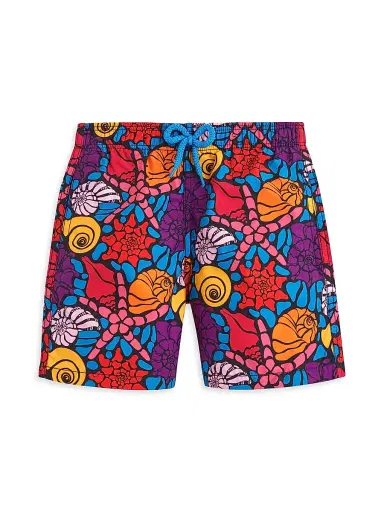 Vilebrequin Little Boy's & Boy's Noumea Seashell Print Swim Shorts | Thumbnail 1