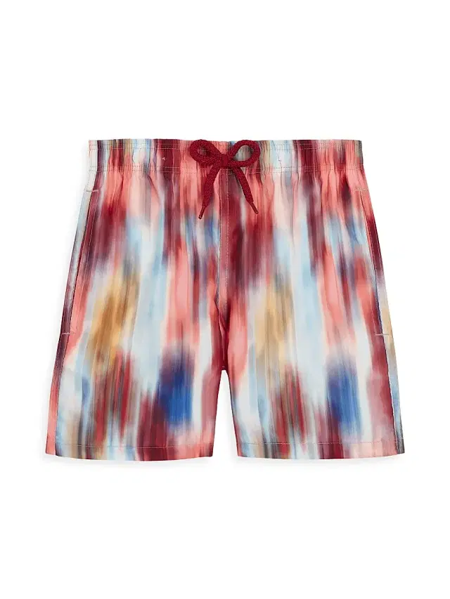 Little Boy's & Boy's Ikat Flowers Swim Trunks