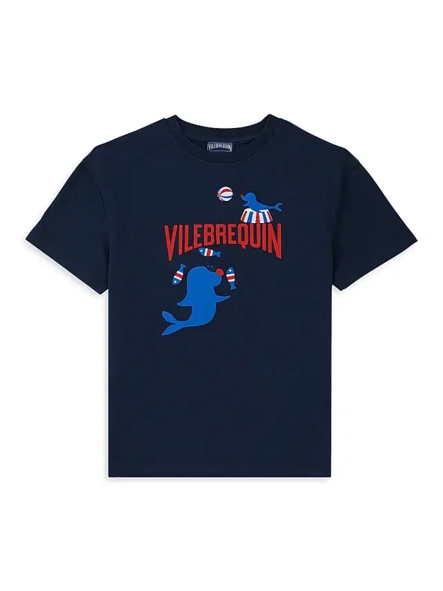 Little Boy's & Boy's Logo Circus Cotton T-Shirt - Blue Marine