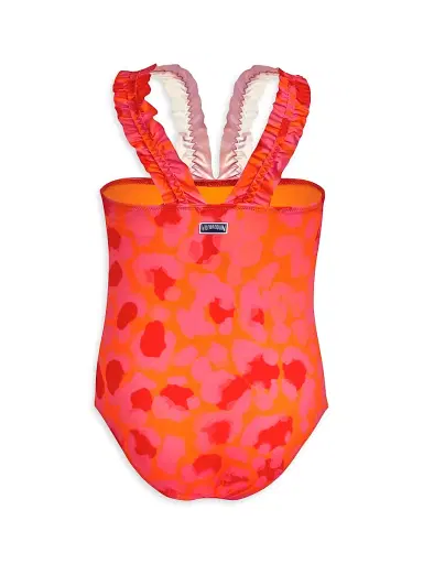 Vilebrequin Little Girl's & Girl's Leopard One-Piece Swimsuit - New Leopard - Size 14 | Thumbnail 2