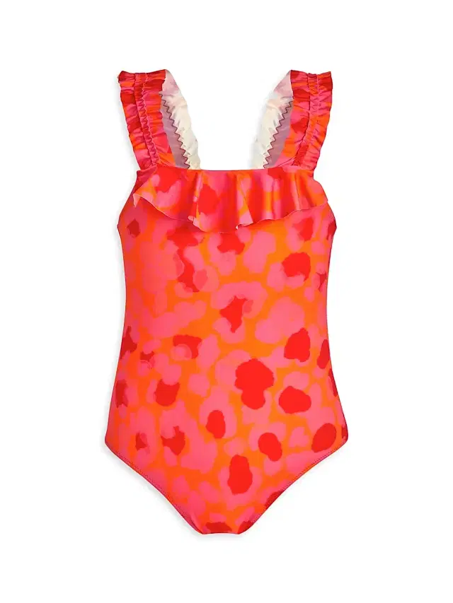 Vilebrequin Little Girl's & Girl's Leopard One-Piece Swimsuit - New Leopard