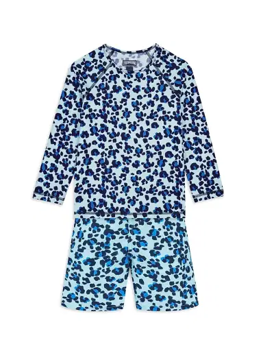 Vilebrequin Little Boy's & Boy's Turtles Leopard Print Swim Trunks - Thalassa - Size 14 | Thumbnail 2